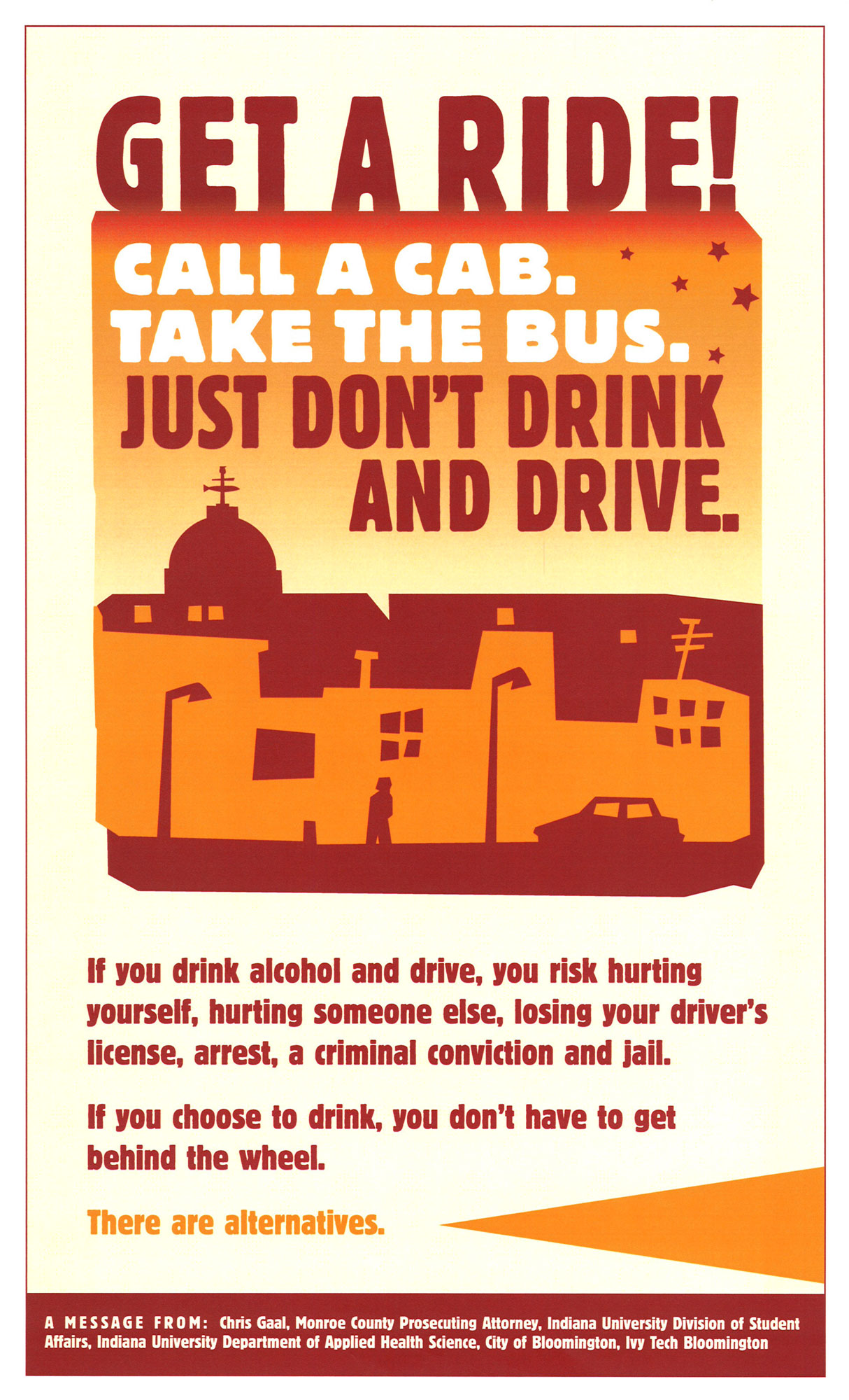 Get A Ride Prevent Drunk Driving Monroe County Indiana